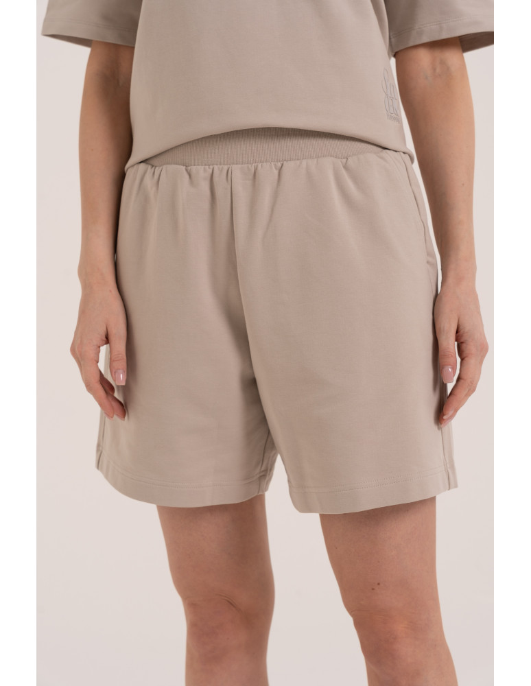 Szorty damskie letnie - Krótkie spodenki damskie o luźnym kroju z wysokim stanem SZARY - produkt moraj.pl 1