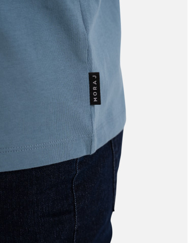 Koszulki z krótkim rękawem - Koszulka męska T-shirt bawełniany z kieszonką NIEBIESKI - produkt 3