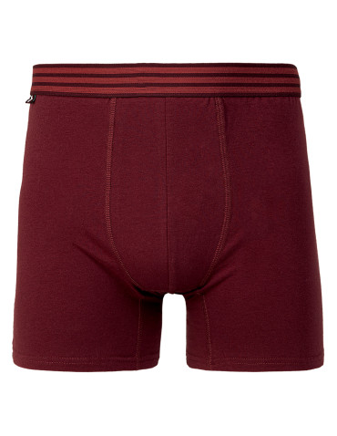 Majtki bokserki męskie z wydłużoną nogawką - CZERWONY
