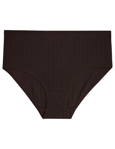 Majtki damskie maxi bikini w prążek Plus Size 6-pak - WIELOKOLOROWY - produkt 2