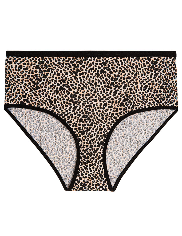 Majtki figi - Majtki damskie maxi bikini w prążek Plus Size 6-pak WIELOKOLOROWY  - produkt moraj.pl 3