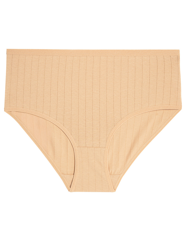 Majtki figi - Majtki damskie maxi bikini w prążek Plus Size 6-pak WIELOKOLOROWY  - produkt moraj.pl 5