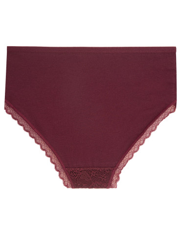 Majtki z wysokim stanem - Majtki damskie maxi bikini z koronkowym przodem 6-pak WIELOKOLOROWY - produkt 4