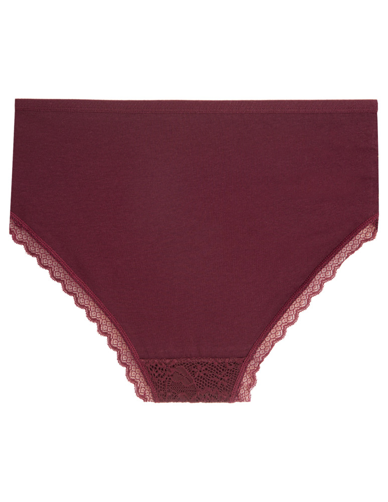 Majtki z wysokim stanem - Majtki damskie maxi bikini z koronkowym przodem 6-pak WIELOKOLOROWY - produkt moraj.pl 4