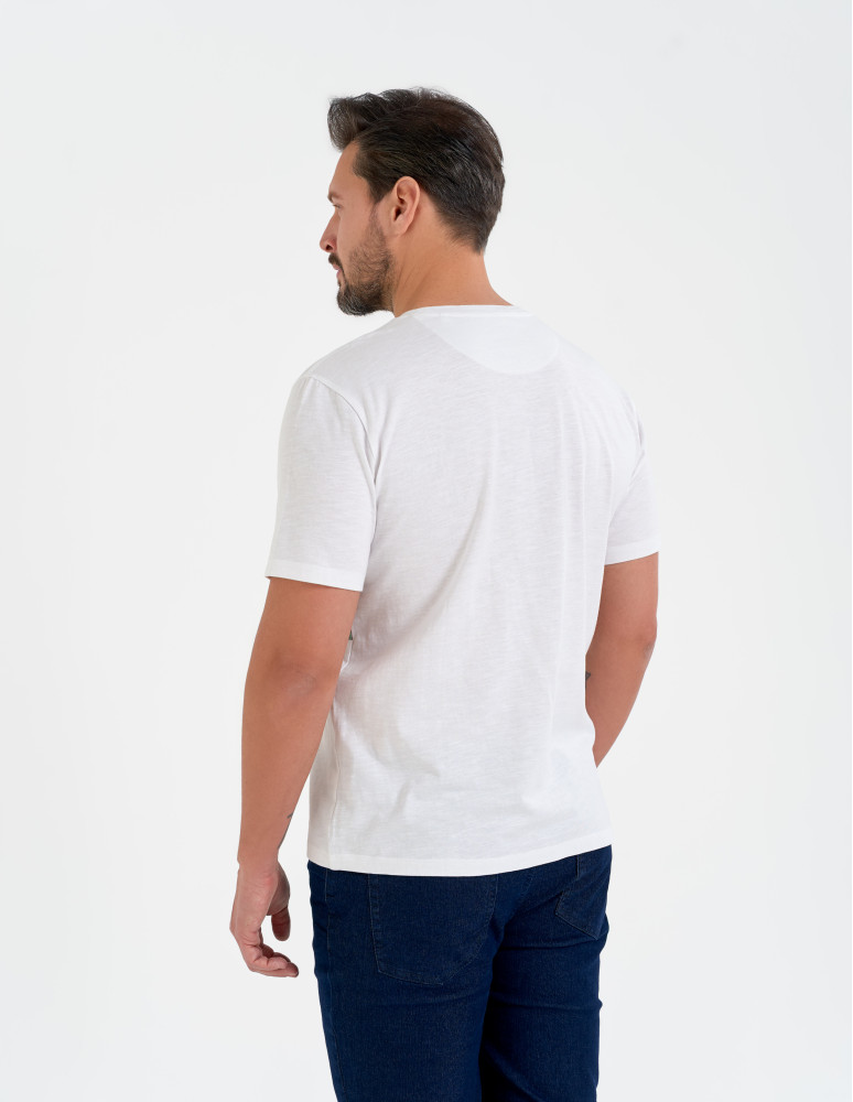 Koszulki z krótkim rękawem - T-shirt męski bawełniany z krótkim rękawem WZÓR 2 - produkt moraj.pl 4