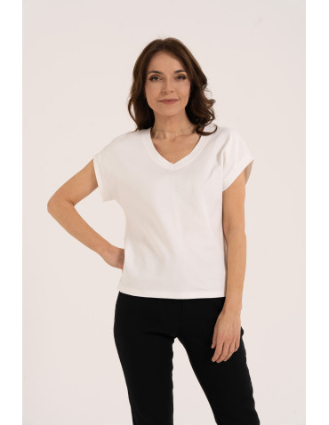 Bluzka damska bawełniana o luźnym fasonie