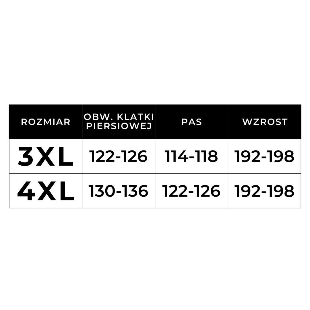 Męska piżama z rozpinaną bluzką w kratę Plus Size