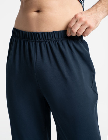 Piżamy z krótkim rękawem - Męska piżama z rozpinaną bluzką w kratę Plus Size WZÓR 1 - produkt 3