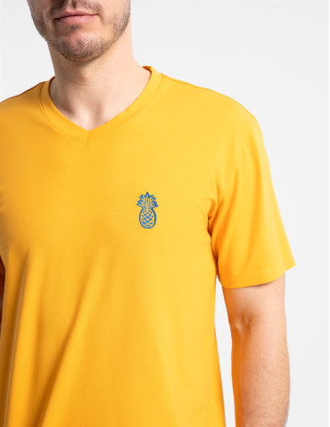 Piżama męska z krótkim rękawem i szortami ananas - produkt 2