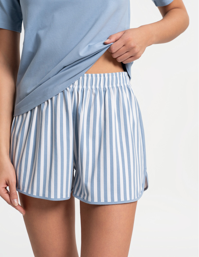 Piżamy z krótkim rękawem - Piżama damska z krótkim rękawem w motyw morski NIEBIESKI  - produkt moraj.pl 5