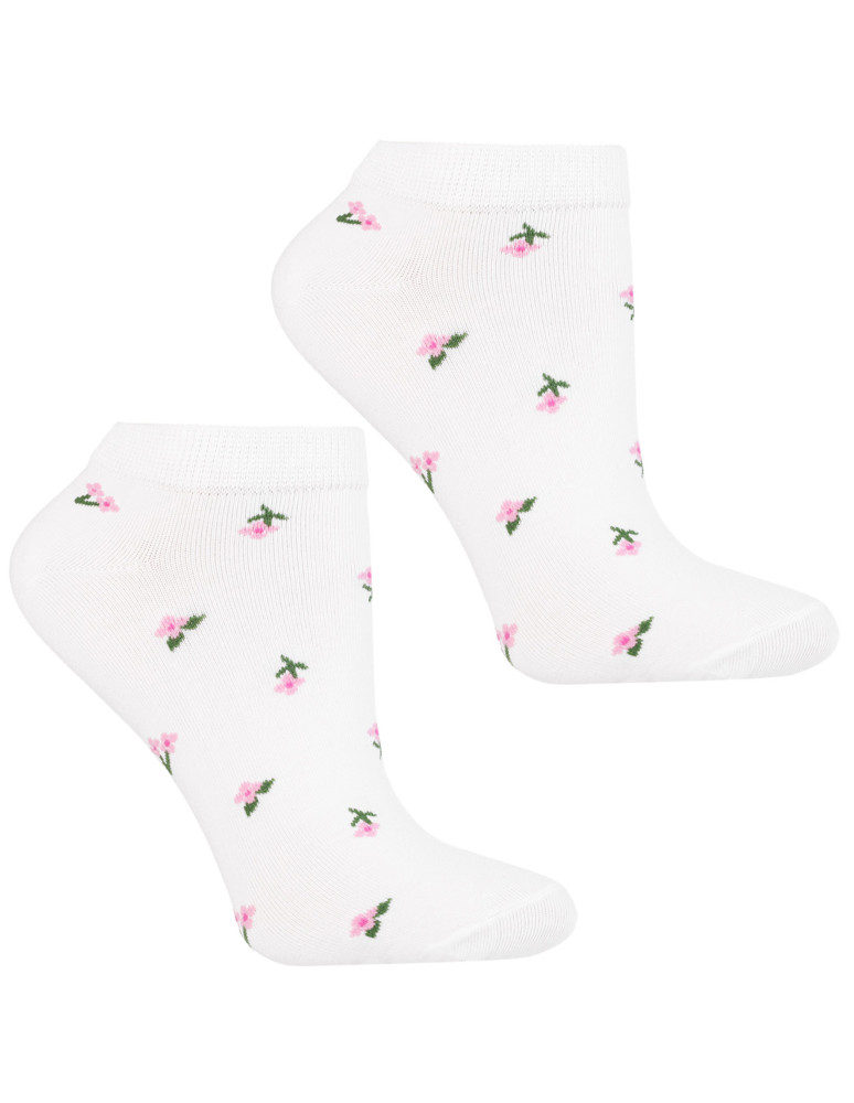 Stopki klasyczne - Skarpetki damskie stopki w drobne kwiatki 3-pak WIELOKOLOROWY  - produkt moraj.pl 2