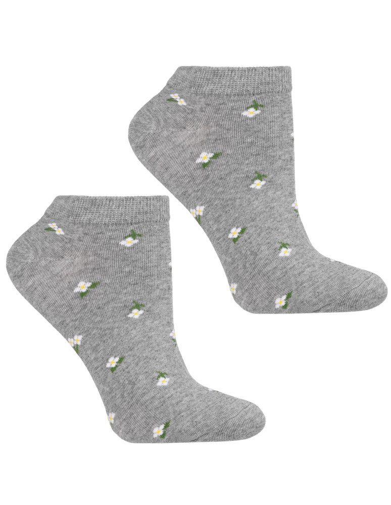 Stopki klasyczne - Skarpetki damskie stopki w drobne kwiatki 3-pak WIELOKOLOROWY  - produkt moraj.pl 4