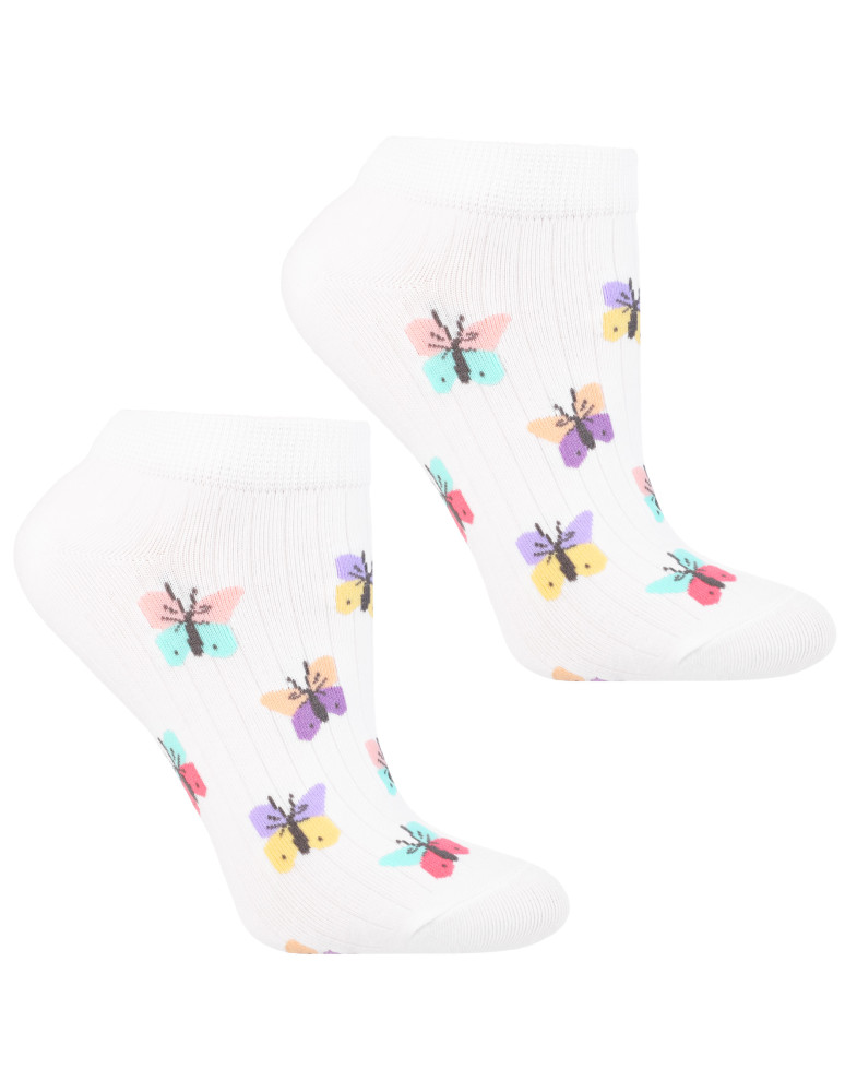 Stopki klasyczne - Skarpetki damskie stopki wiosenna łąka 3-pak WIELOKOLOROWY  - produkt moraj.pl 2