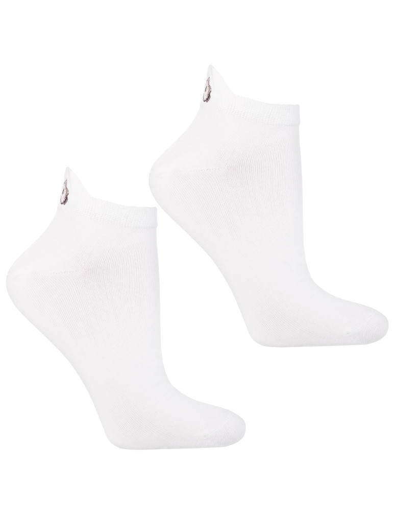 Stopki klasyczne - Skarpetki damskie stopki z zapiętką i haftem 3-pak WIELOKOLOROWY  - produkt moraj.pl 3