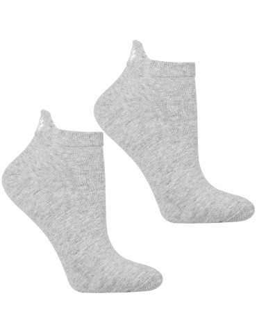 Skarpetki damskie stopki z zapiętką i haftem 3-pak  - produkt 2