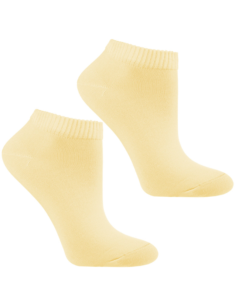 Stopki klasyczne - Skarpetki damskie stopki bawełniane z lyocellu 3-pak WIELOKOLOROWY  - produkt moraj.pl 3