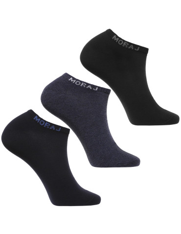 Skarpetki męskie stopki klasyczne gładkie 3-pak