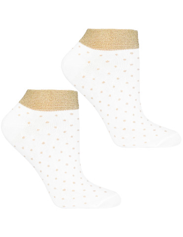 Stopki klasyczne - Skarpetki damskie stopki z błyszczącym ściągaczem 3-pak WIELOKOLOROWY - produkt 4