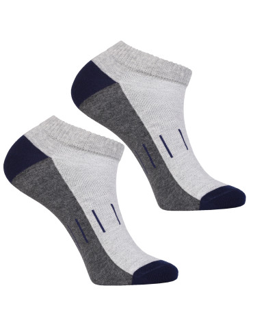 Stopki klasyczne - Skarpety męskie stopki ze wzmocnieniem 3-pak WIELOKOLOROWY - produkt 3