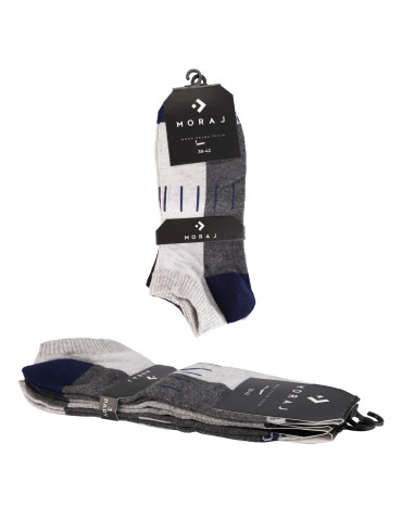 Stopki klasyczne - Skarpety męskie stopki ze wzmocnieniem 3-pak WIELOKOLOROWY - produkt 5