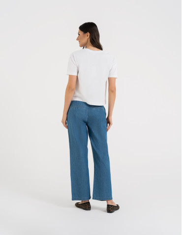 Koszulki z krótkim rękawem - Koszulka damska bawełniana z krótkim rękawem i nadrukiem WZÓR 1 - produkt 6