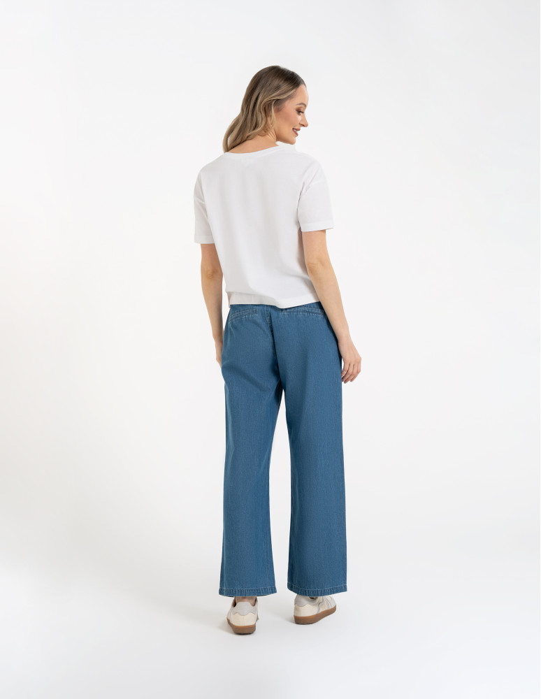 Koszulki z krótkim rękawem - Koszulka damska bawełniana z krótkim rękawem i nadrukiem WZÓR 2  - produkt moraj.pl 8