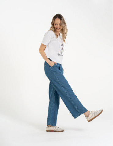 Koszulki z krótkim rękawem - Koszulka damska bawełniana z krótkim rękawem i nadrukiem WZÓR 2 - produkt 9