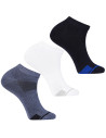 Skarpety męskie stopki ze ściągaczem bawełniane 3-pak WIELOKOLOROWY