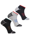 Skarpety męskie stopki sportowe ze wzmocnieniem i ściągaczem 3-pak WIELOKOLOROWY