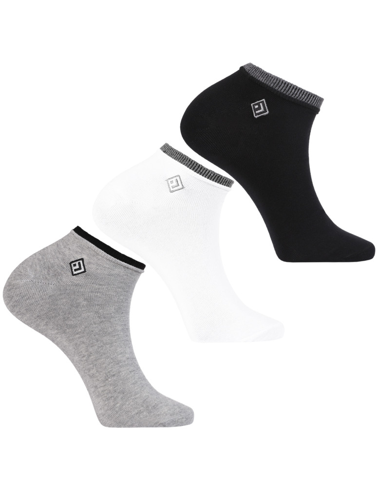 Skarpety stopki - Skarpetki męskie stopki bawełniane z haftem 3-pak MIX KLASYK - produkt moraj.pl 1