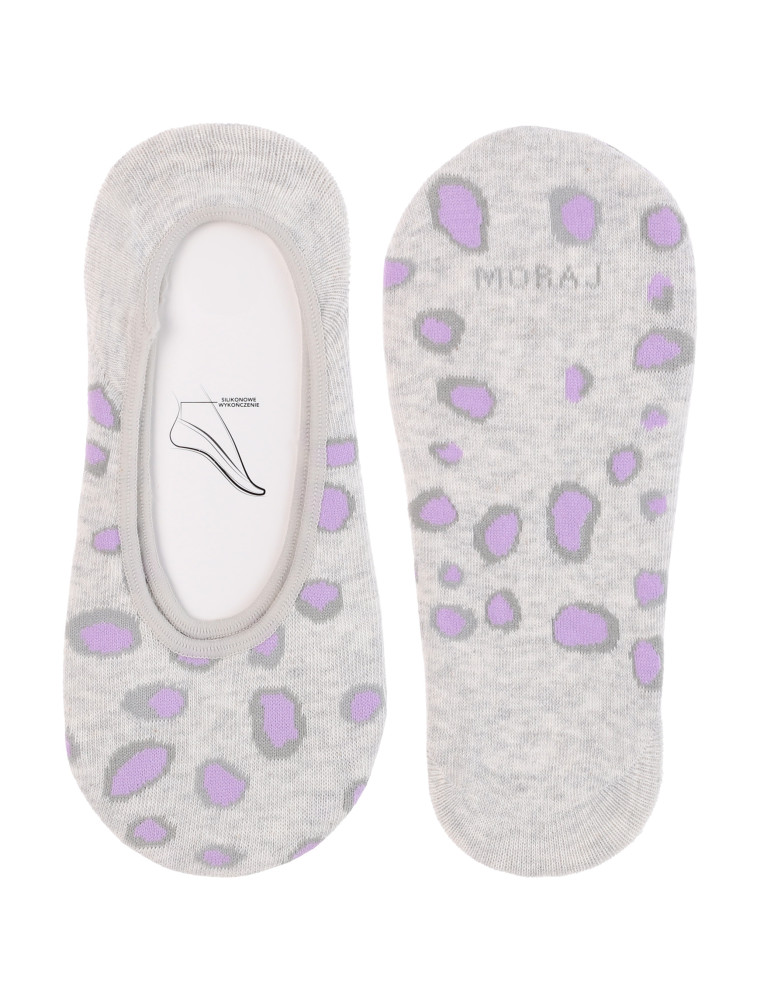 Niskie stopki - Skarpetki damskie niskie stopki silikonowe wykończenie 3-pak WIELOKOLOROWY  - produkt moraj.pl 2