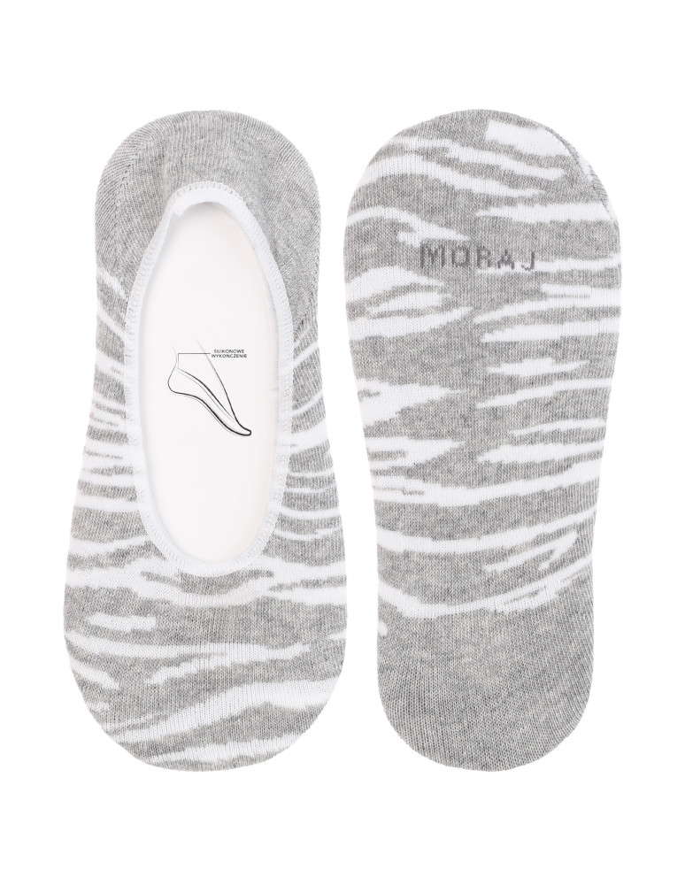 Niskie stopki - Skarpetki damskie niskie stopki silikonowe wykończenie 3-pak WIELOKOLOROWY  - produkt moraj.pl 4