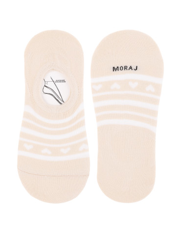 Niskie stopki - Skarpetki stopki damskie typu niskie bawełniane 3-pak WIELOKOLOROWY - produkt 3