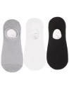 Damskie skarpetki stopki z lyocell basic 3-pak WIELOKOLOROWY