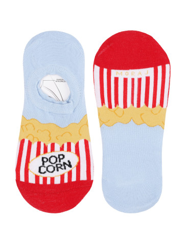Skarpetki niskie stopki damskie pizza, frytki, popcorn 3-pak  - produkt 2
