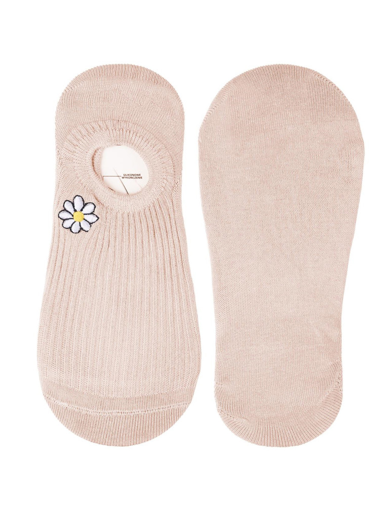 Niskie stopki - Damskie skarpetki niskie stopki z haftem stokrotki 12-pak WIELOKOLOROWY  - produkt moraj.pl 3