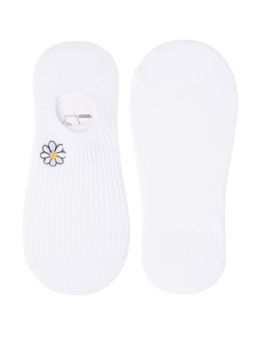 Niskie stopki - Damskie skarpetki niskie stopki z haftem stokrotki 12-pak WIELOKOLOROWY - produkt 4