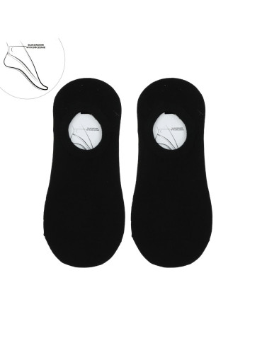 Niskie skarpetki stopki męskie czarne 12-pak - CZARNY  - produkt 2