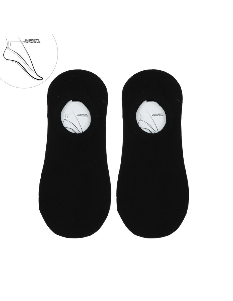 Niskie stopki - Niskie skarpetki stopki męskie czarne 12-pak CZARNY  - produkt moraj.pl 2
