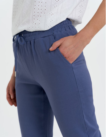 Spodnie damskie joggery elastyczne z wiązaniem  - produkt 2