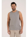 Tank top męski bawełniany koszulka bez rękawów SZARY