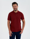 Koszulka polo męska o regularnym kroju CZERWONY