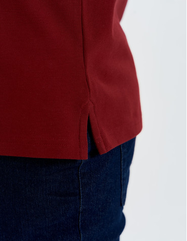 Koszulki polo - Koszulka polo męska o regularnym kroju CZERWONY - produkt 5