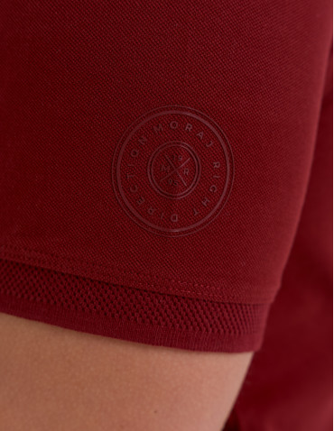 Koszulki polo - Koszulka polo męska o regularnym kroju CZERWONY - produkt 4