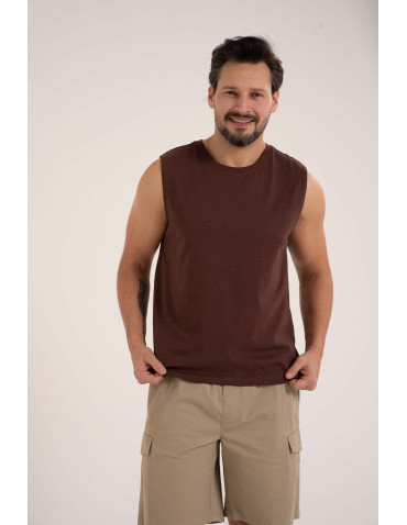 Koszulka męska tank top bez rękawów luźna