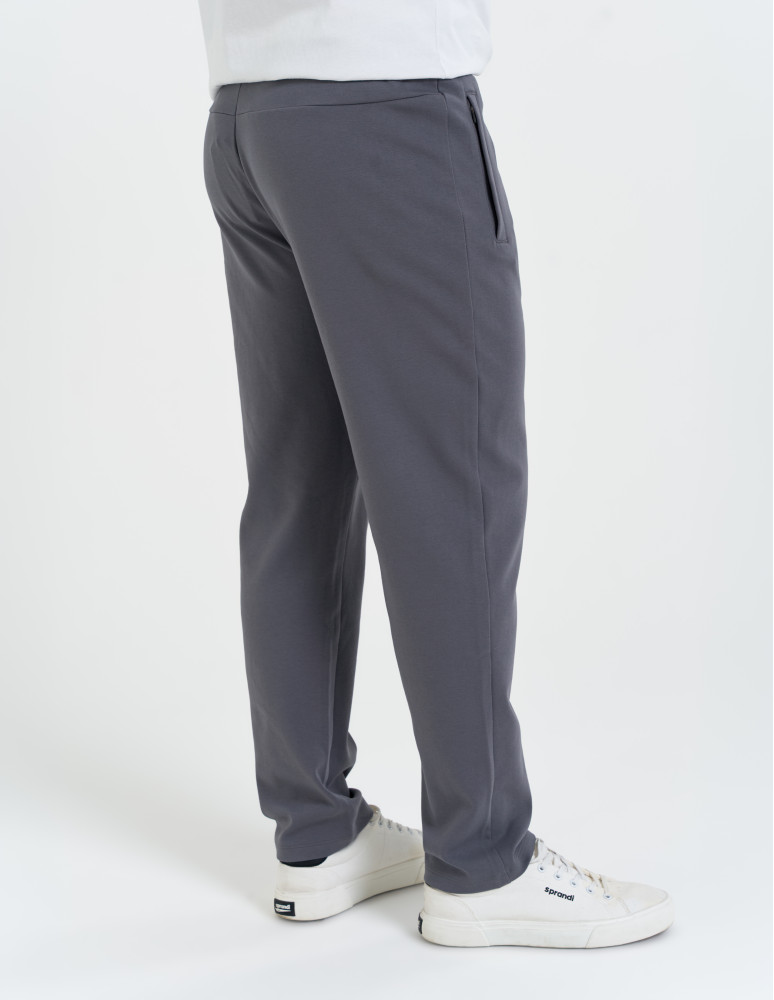 Spodnie dresowe - Męskie spodnie dresowe z prostą nogawką SZARY  - produkt moraj.pl 6