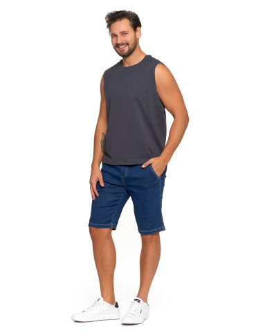 Koszulki i Tank Topy - Koszulka męska tank top bez rękawów luźna GRAFIT - produkt 4