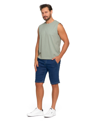 Koszulki i Tank Topy - Koszulka męska tank top bez rękawów luźna SZARY - produkt 2