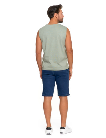 Koszulki i Tank Topy - Koszulka męska tank top bez rękawów luźna SZARY - produkt 3