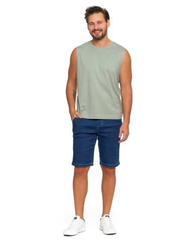 Koszulki i Tank Topy - Koszulka męska tank top bez rękawów luźna SZARY - produkt 4